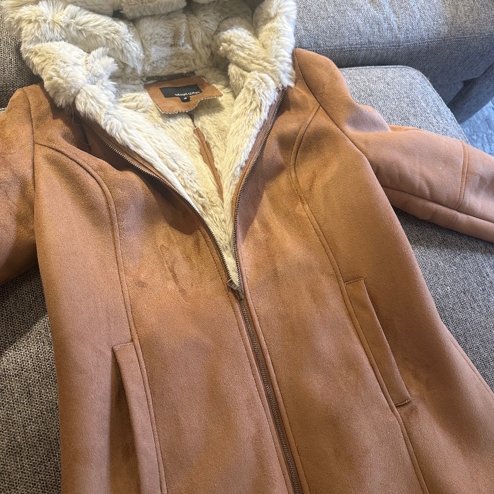 Wilson Faux Suede Shearling Parka